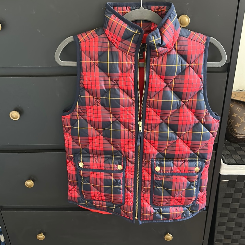 J Crew plaid vest